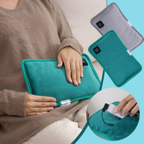 Fufafayo Chauffe-Mains à Moins de 5 $, Chauffe-Mains Chauffant Rechargeable par USB, Sac Chauffe-Mains Électrique en Velours Peluche, Coussin Chauffant Portable pour Activités Extérieures