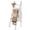White Wash, variant on 6-Tier Wood Blanket Ladder, 57.5" Rustic Throw Quilt Blanket Rack & Decorative Wall-Leaning Wooden Ladder Shelves for Farmhouse Decor Bathroom, White