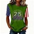 thumbnail image 2 of 911 Never Forget Shirt for Women Flag Printed Vintage 9/11 Memorial Shirt 911 25th Anniversary Flag Shirt for Women, 2 of 6