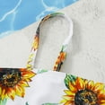 thumbnail image 5 of Girls Swimsuits Size 14-16 3pcs Quick Dry Girls Bathing Suit with Chest Pad Floral Print Bikini Bottoms Cute Ruffle Ribbed Tankini Sets Swimwear with Skirt, 5 of 7