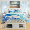 thumbnail image 2 of Designart 'Large Jellyfish Watercolor' Nautical & Coastal Duvet Cover Set, 2 of 4