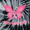 thumbnail image 5 of Wild Bobby, Butterfly Pink Ribbon Faith Hope Love, Breast Cancer Awareness, Unisex Graphic Hoodie Sweatshirt, Spiral Black, XX-Large, 5 of 5