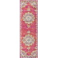 thumbnail image 4 of JONATHAN Y BOHEMIAN FLAIR 2 x 8 Runner Rug, Vintage Medallion - Pink/Cream, BMF104A-28, 4 of 5