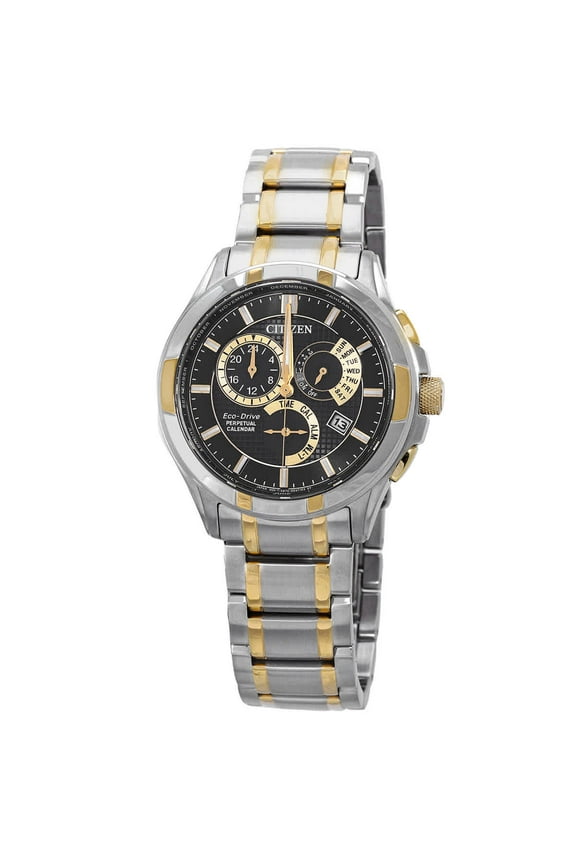 Eco-Drive Perpetual Alarm Black Dial Men's Watch BL8164-57E