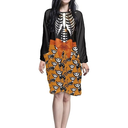 

Long Sleeve Nightgowns for Women Plus Size Sleepshirts Gowns Knee Length Sleep Dress