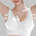 thumbnail image 6 of Sports Bras for Women Invisible Deep V Comfy Mesh Full Coverage Shaping Supportive Athletic Push Up Bra Pushup Anti-Sagging Wireless Padded Comfortable Cute Plunge Bra No Underwire Bralettes White, 6 of 8