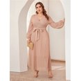 thumbnail image 2 of Maxi Vestido Mujer Dama Glamorous Fiesta Tallas Extras Plus-Rosa-2XL DaraBaby Shein Vest055_1, 2 of 5