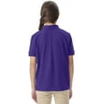 thumbnail image 4 of Classroom School Uniforms Adult Short Sleeve Pique Polo CR832X, 4XL, Dark Purple, 4 of 7