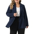 thumbnail image 4 of Agnes Orinda Women' s Plus Size Blazer Lapel Work Double Breasted Jacket Blazers 2023, 4 of 5