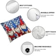 thumbnail image 4 of Nawypu 4th of July Decorations Pillow Covers Set of 2 Memorial Independence Day Decor Love American Flag Stars Stripes Patriotic Gnome Ice Cream Throw Pillow Covers Decorative for Home, 4 of 6
