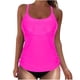 thumbnail image 1 of Traje de baño de moda para mujer, sin mangas, sólido, con push-up, acolchado, conjunto de blusa, traje de baño de poliéster para mujer, 1 of 6