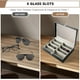 thumbnail image 4 of Organizador de gafas de sol, coleccionista de gafas de cuero con 8 ranuras, cajón de exhibición de gafas de sol, organizador de estuche con cerradura, 4 of 5
