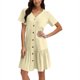 thumbnail image 1 of Vestido camisero holgado de verano con botones para mujer - Detalles de volantes, túnica informal - Tallas S-XL, 1 of 5