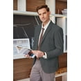 thumbnail image 2 of COOFANDY Men's Suit Jacket Regular Fit Two-Button Sport Coats Blazers Jackets Notched Lapel Suit, 2 of 6