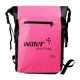 thumbnail image 2 of Mochila ligera de PVC de 25 litros resistente al agua para senderismo y rafting. Rosa, 2 of 9