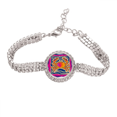 thumbnail image 1 of Constellation Cancer Mexicon Culture Engraving Tennis Chain Anklet Bracelet Diamond Jewelry, 1 of 3