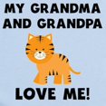 thumbnail image 2 of CafePress - My Grandma And Grandpa Love Me Tiger Body Suit - Baby Light Bodysuit, Size Newborn - 24 Months, 2 of 4