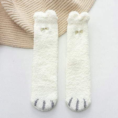 

1Pair Women s Autumn Winter thickening Animal Coral Velvet Warm Tube Socks