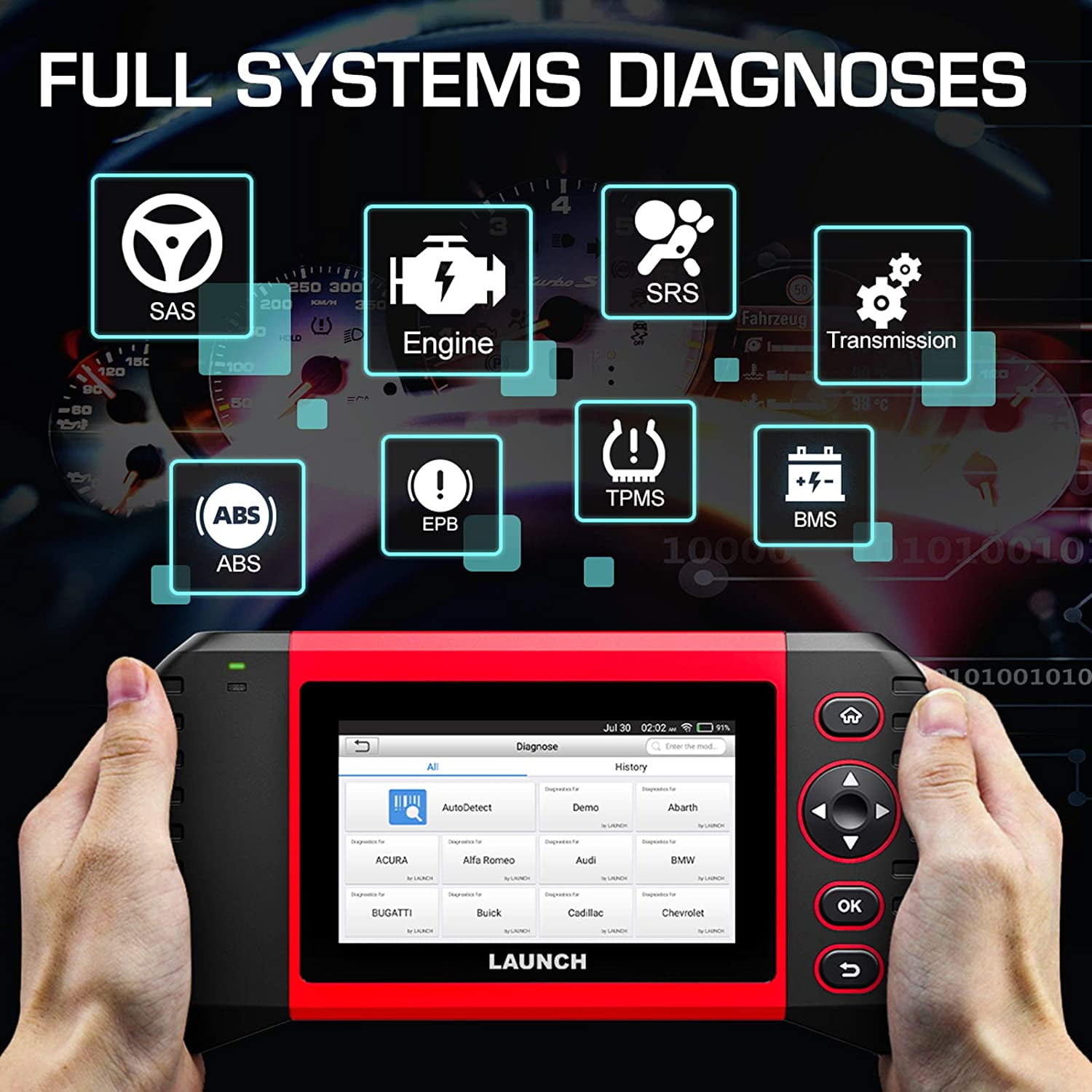 LAUNCH OBD2 Scanner CRP Touch Pro Elite Car Diagnostic Scan Tool