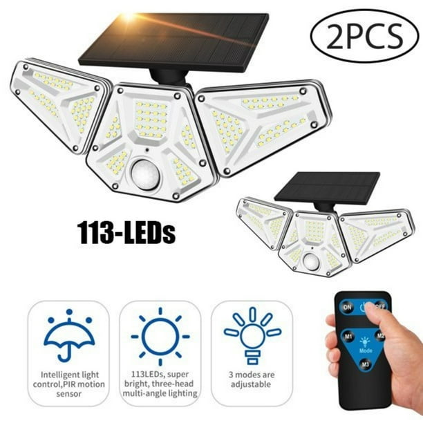 Surlong Solar Motion Sensor Light Outdoor 2000LM Wireless Flood