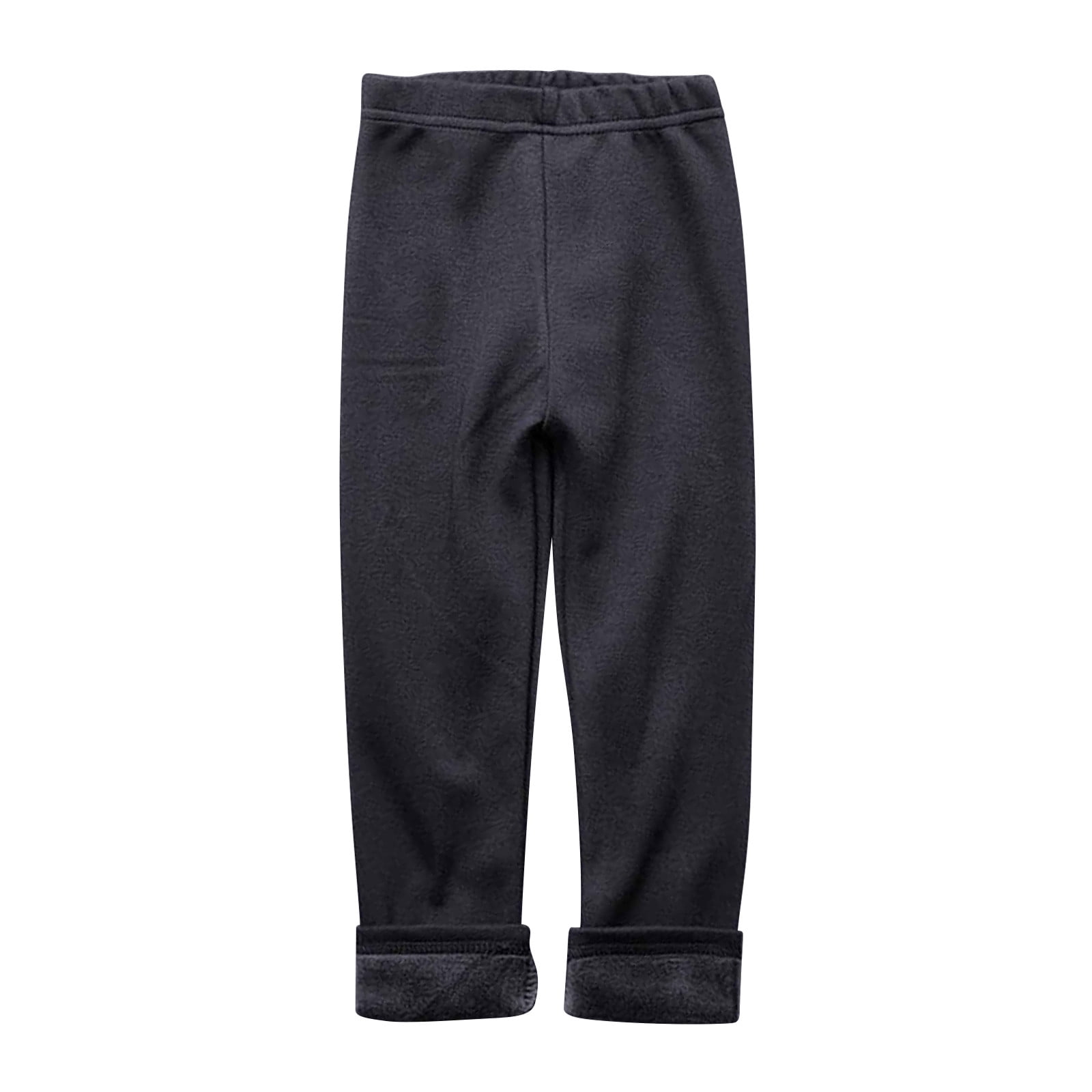 TIMIFIS Clearance Toddler Girls Fleece Lined Leggings Cotton Kids Winter Warm Leggings Thick Thermal Tights Pants Black 2 3T Spring Summer Savings