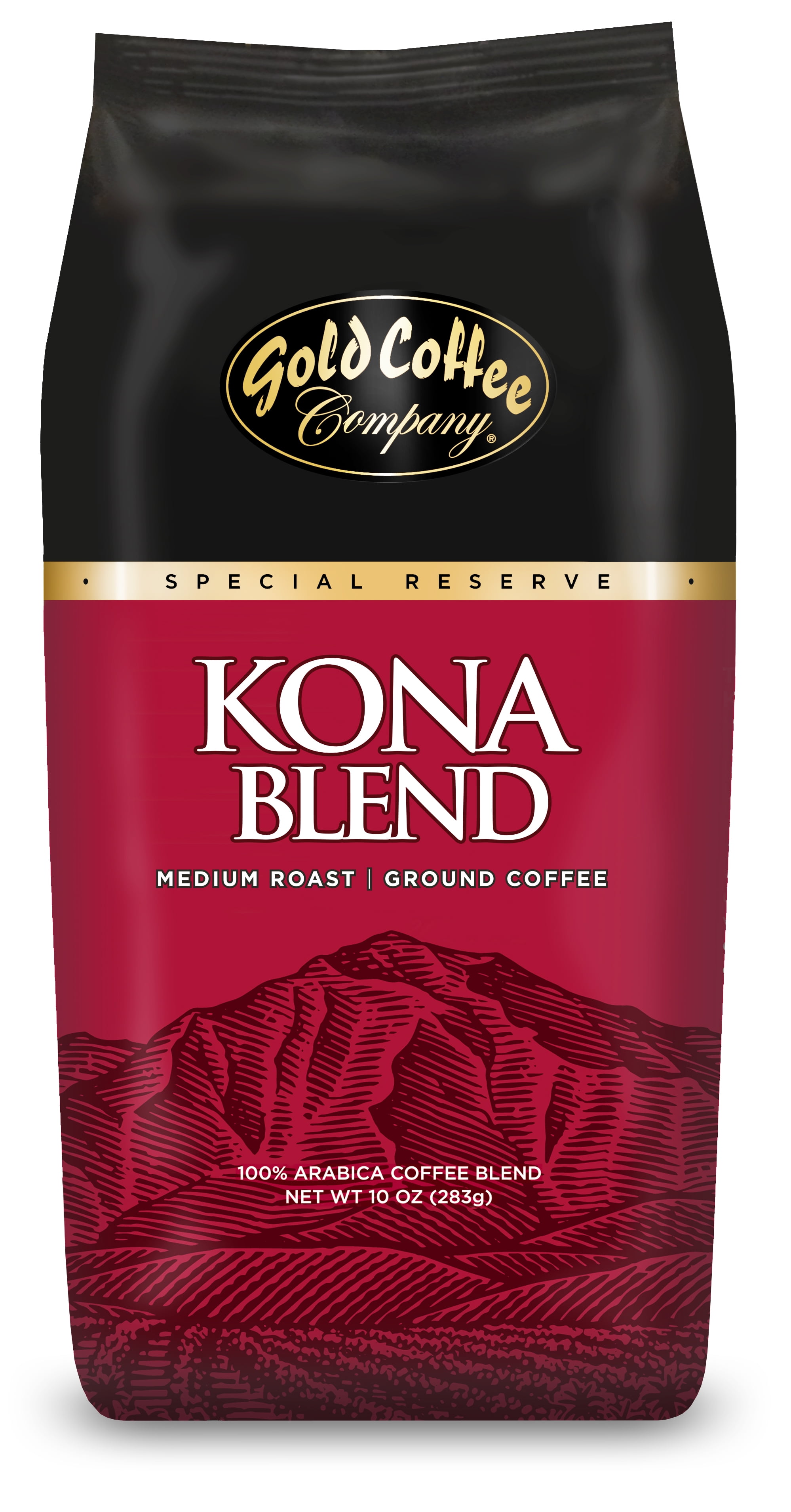 Hawaiian Gold Kona Ground Coffee, 10 oz (Pack of 6