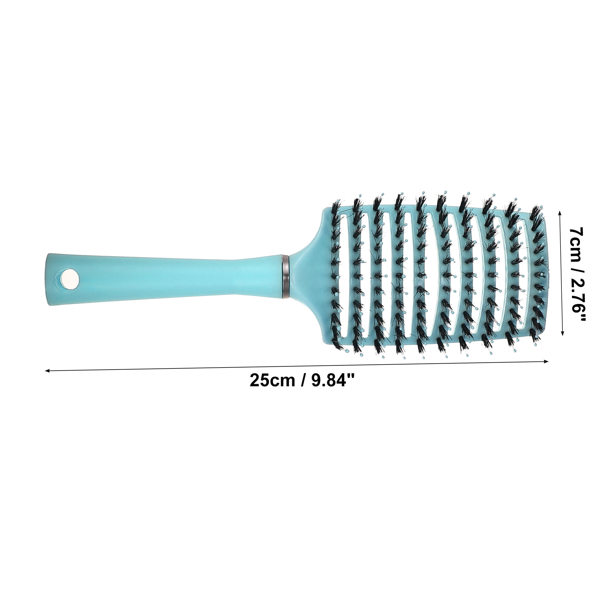 Unique Bargains 1Pc Vent Detangling Brush with Detangling Pins Hair Comb Blue