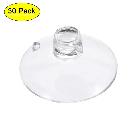 Uxcell 25mm Dia. Home Wall Hanger Suction Cup without Hooks 30 Pack