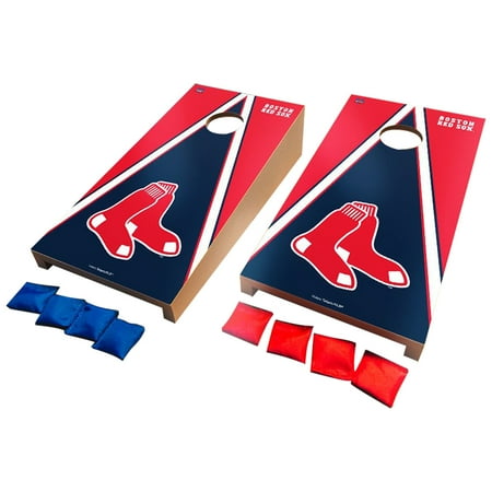 Boston Red Sox Coin Set - Boston Red Sox Desktop Triangle Cornhole Game Set - No Size