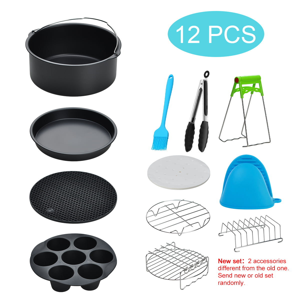 12pcs/set 7 Inch / 8 Inch Air Fryer Accessories for Gowise