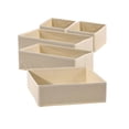 thumbnail image 2 of Non-Woven Fabric Drawer Organizer Bins, Foldable Storage Boxes for Clothes, Underwear, Socks, Set of 5, 11 x 5 x 5.5 Inches, 2 of 7