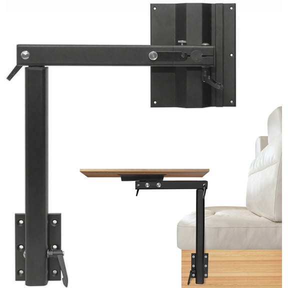Upgrade Rv Table Leg with Folding Table Top, Swivels 360 Degrees Removable Premium Aluminum Alloy Rv Table Leg Bracket Accessories for Rv, Pontoon, Truck Camper, Travel Trailer