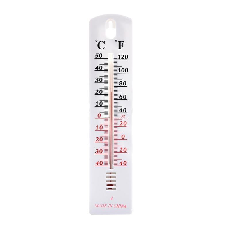 New 2X Wall Thermometer Indoor Outdoor Hang Garden Greenhouse House Office Room 