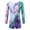 Lavender, variant on Yeahdor Girls Metallic Patchwork One Piece Fitness Jumpsuit Biketard Gymnastics Leotard Pink 14