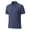 Blue, variant on Men's Waffle Textured Polo Shirts Summer Short Sleeve Button Golf Shirt Stretch Moisture Wicking Performance Tee Collared Top