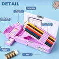 thumbnail image 3 of Pop-up Pencil Case For Kids, Multifunctional Stationery Organizer Case With Calculator, And Pencil, Cute Kid Stuff, 3 of 5