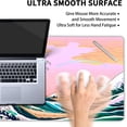 thumbnail image 5 of Pink Mouse Pad Cute Japanese Wave Gaming Mousepad XL Anime Sunset Extended Large Desk Cover Big Table Mat Non-Slip Rubber Base Stitched Edge Long Keyboard Playmat for Laptop Gamer Office,31.5×11.8 in, 5 of 5