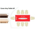 thumbnail image 3 of (4 Pack) Red Premium Rectangle Heavy-Duty Plastic Table Covers ( Reusable), 3 of 6
