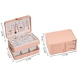 thumbnail image 5 of Grofry Jewelry Box Multi-Layer Birthday Gifts Faux Leather Necklace Earrings Rings Storage Case for Dresser White, 5 of 8