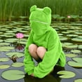 thumbnail image 2 of Miluxas Frog Hoodie Teen Girls Cute Oversized Hoodies Women Sweatshirt Solid Casual Pullover Tops with Pocket Green XL(XL), 2 of 9