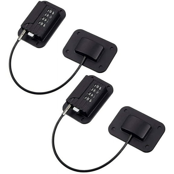 2 Pack Refrigerator Lock Combination Coded,Fridge Lock for Kids Safe, Child Cabinet Window Locks, Baby Door Lock