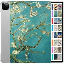 DuraSafe Cases iPad PRO 11 Inch 2 3 4 Gen [ PRO 11 2nd 2020 3rd 2021 4th 2022 ] A2759 A2435 A2761 A2762 A2377 A2459 A2228 A2068 A2230 A1980 A2013 Printed Slim Hard Shell Stand Cover - Blossom