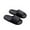 Black, variant on Samickarr Summer Slippers For Women And Men Indoor And Outdoor Wide Men's And Women's Home Slippers Summer Lovers Indoor And Outdoor Thick Soles Stepping Feeling Light Soft Soles Slippers