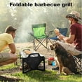 thumbnail image 4 of Zoloko 2025 Collapsible BBQ Grill for Easy Storage ,Portable Tabletop Charcoal Grill for Camping, Outdoor, Steel Fire Pit & Kabob Stove for Parties, Backyard, Tailgating 1 Pack, 4 of 8