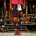 thumbnail image 5 of Yeaiivve Cute Ghost Print Leggings for Women Seamless Elastic High Waisted Workout Leggings Buttery Soft Comfy Tummy Control Yoga Running Pilates Pants 3XL, 5 of 5