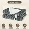 thumbnail image 3 of Heated Blanket Full Size, Washable Heated Blanket Electric, Electric Blanket, Silver, 72" x 84", Blanket Warmer Heating blanket Heat Warming Blanket Electric Blanke Heater, 3 of 7