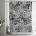 thumbnail image 5 of Shower Curtains for Bathroom-36"x72",Black Grey Gradient Waterproof Bath Curtain Grommet Shower Curtain Set with Hooks, 5 of 9