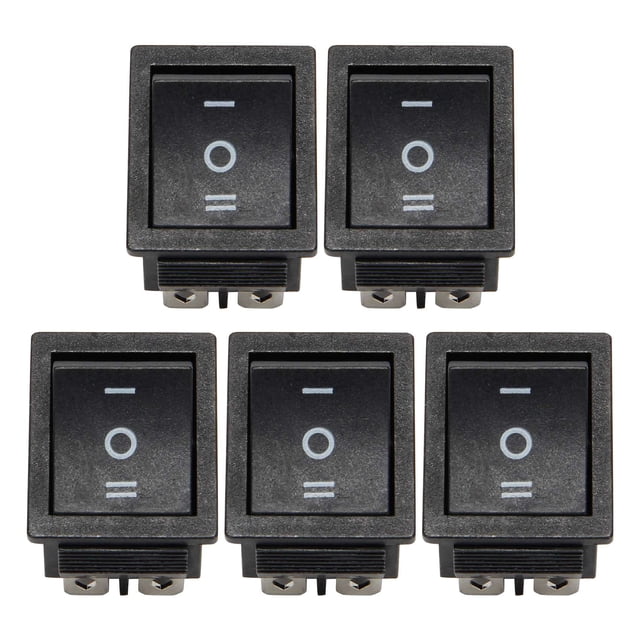 5X Interruptor Basculante 6-Terminales 3 Posicion ON/OFF/ON DPDT 16A 250VCA 20A 125VCA