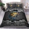 thumbnail image 1 of Maxcorners Custom Name Fishing Bedding Set, 1 of 5