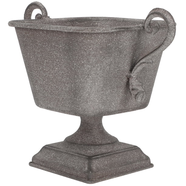 Maceta de hierro, maceta vintage, maceta de metal, maceta, florero, maceta, soporte para flores